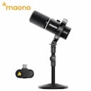 MAONO Microfone Híbrido Sem Fio PD200W – XLR/USB para Streaming — miniatura