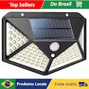 Luminária Solar 100 LED com Sensor de Presença - 3 Funções — miniatura