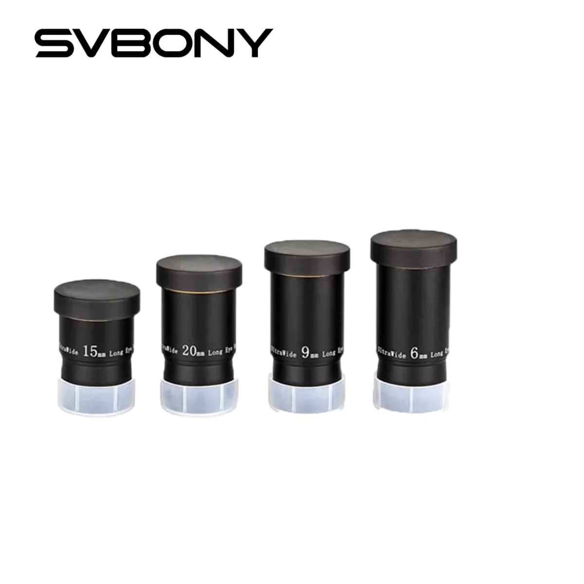 SVBONY Ocular Telescópio 1,25" 6/9/15/20mm 66°