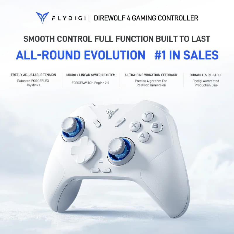 FLYDIGI Direwolf 4 – Gamepad sem fio para PC, Switch e mobile