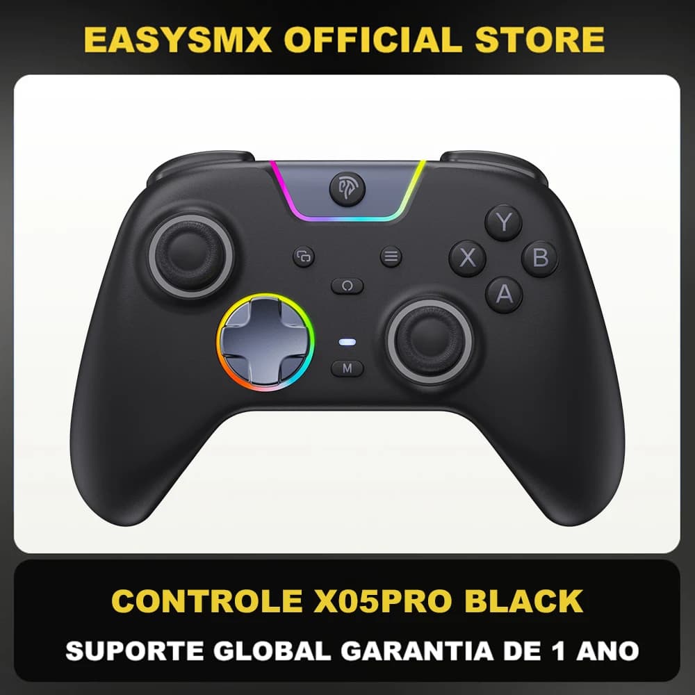 EasySMX X05 Pro Controle sem fio para PC, Switch e Celular