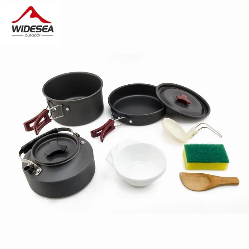 Widesea Kit Panelas Camping e Piquenique Completo