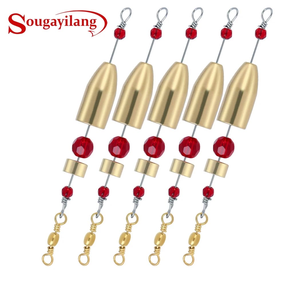 Sougayilang Equipamento de Pesca em Latão com Conector Giratório