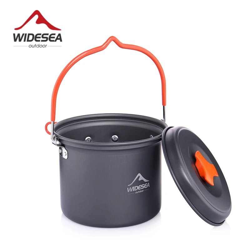 Widesea Panela Alumínio Antiaderente Camping 2-3 Pessoas
