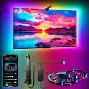 LED Fita de Luz RGBIC para TV com Controle por App – 55 a 75" — miniatura