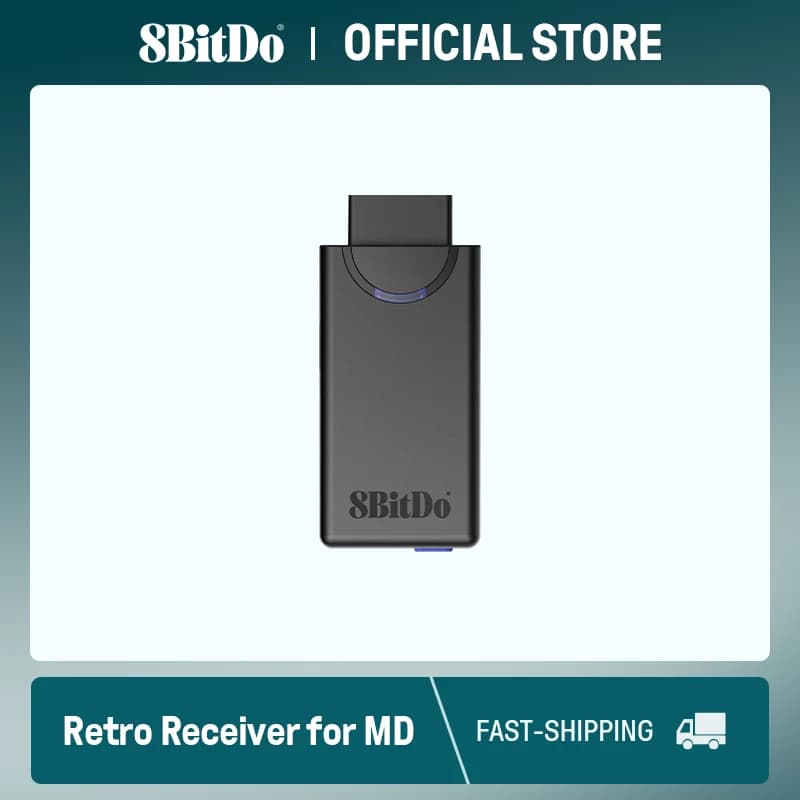 8bitdo Receptor Retro Bluetooth para Mega Drive e Sega Genesis
