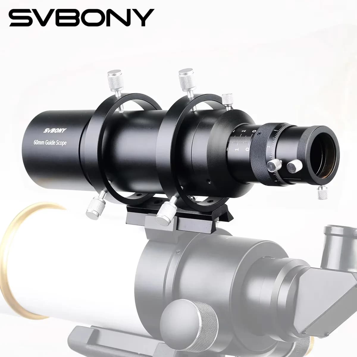 SVBONY Telescópio Guia 50mm/60mm com Focuser Helicoidal