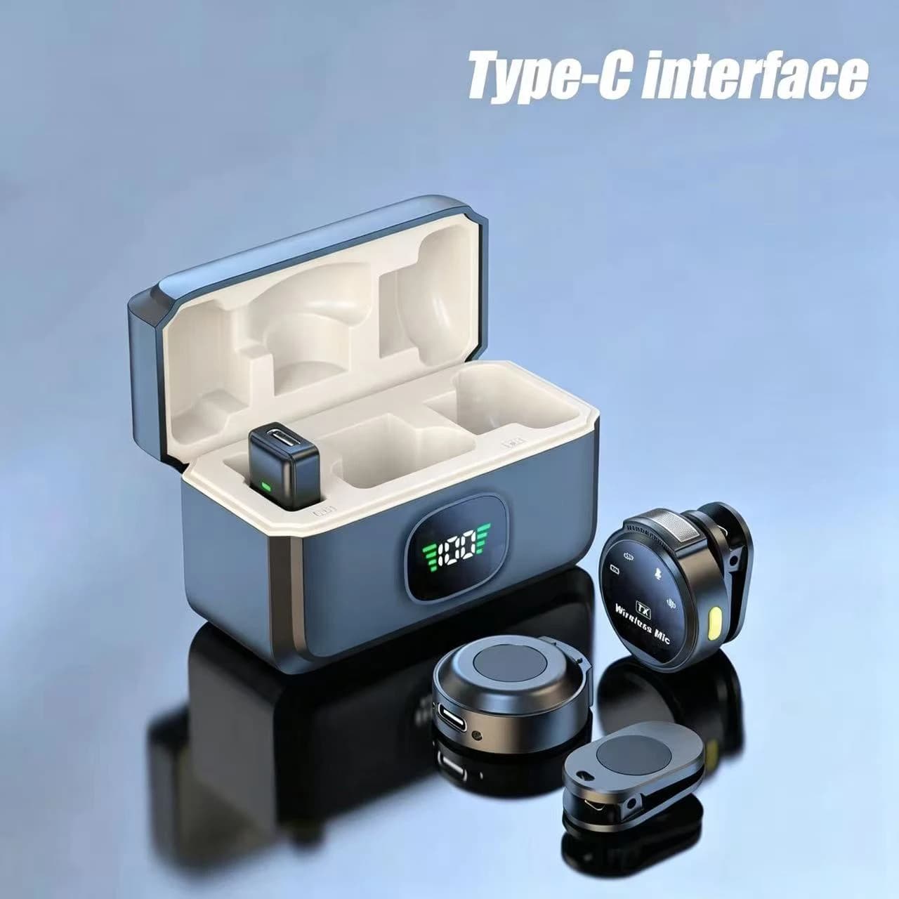 Microfone de Lapela Sem Fio Mini - Áudio de Qualidade
