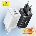 Baseus Carregador Rápido 65W USB-C PD/QC para iPhone — miniatura