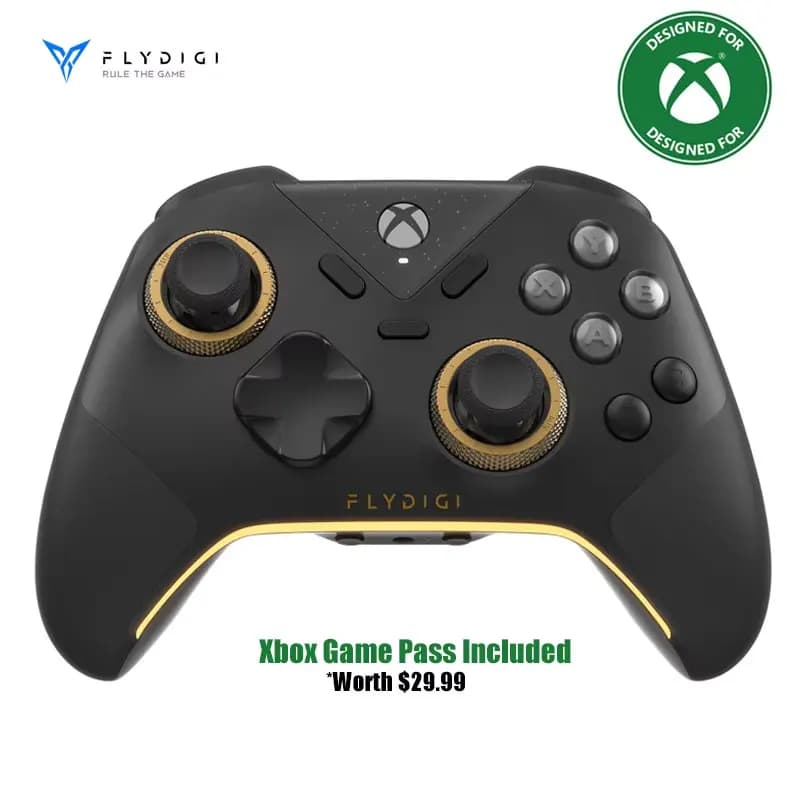 FLYDIGI Controle Fio Vader 5S Xbox – Hall, Vibração e RGB