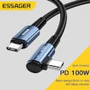 Essager Cabo USB-C 100W PD - Carregamento Rápido — miniatura