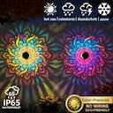 Luminária Solar Mandala LED à Prova d'Água para Jardim — miniatura