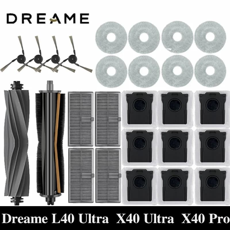 Dreame: Acessórios para Robô Aspirador L40 Ultra e X40 Ultra