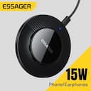 Essager Carregador Sem Fio 15W Compatível iPhone, Samsung, Xiaomi — miniatura
