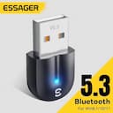 Essager Adaptador USB Bluetooth 5.3 – Receptor e Transmissor — miniatura
