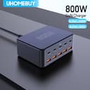 Carregador 800W USB‑C GaN 100W PD3.0 PPS QC3.0 – Multiporta — miniatura