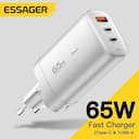 Essager-Carregador USB Tipo C, 65W, GaN, QC3.0, PD3.0, iPhone 14, 13, 12 Pro Max, Xiaomi, Telemóveis, Carregamento Rápido, Plug UE — miniatura