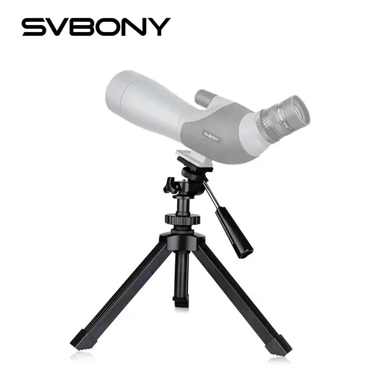 SVBONY Tripé de Mesa Ajustável para Binóculos e Telescópios