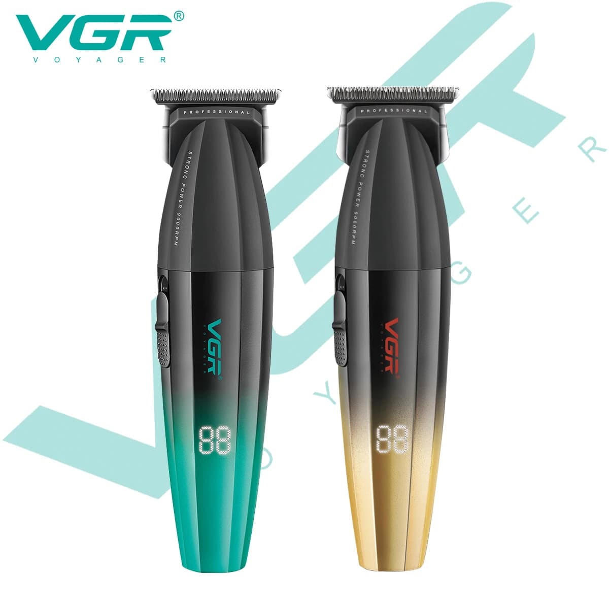 VGR V-906 Aparador de Cabelo Profissional com LED e Display