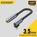 Essager Cabo de Áudio Tipo C para 3,5 mm - Adaptador L — miniatura