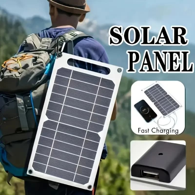Sunpower Painel Solar USB – Carregador Seguro para Camping