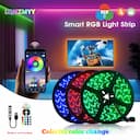 LED Rolo de Fita de Luz RGB 5050 5V com USB e Controle Bluetooth — miniatura
