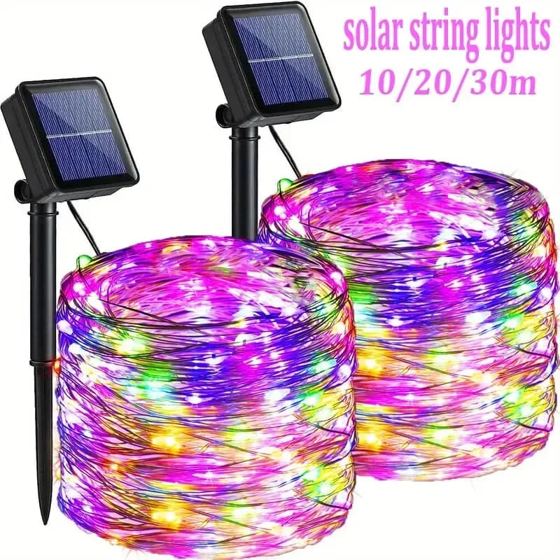 Luzes de Fadas Solares 8 Modos à Prova d'Água – Jardim e Festas