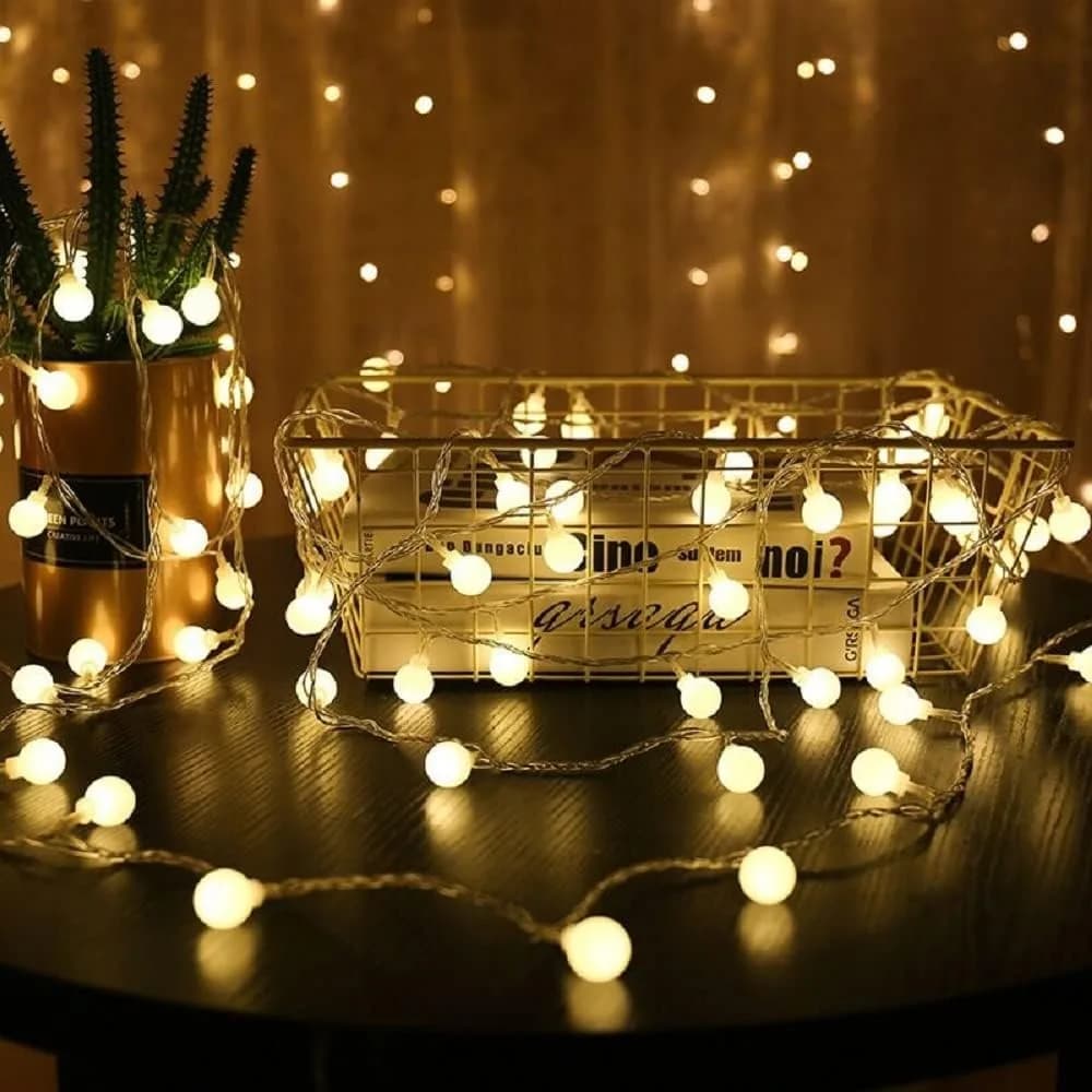 Luzes de Cordão LED 10M USB/Bateria - Decoração Natal, Casamento e Jardim