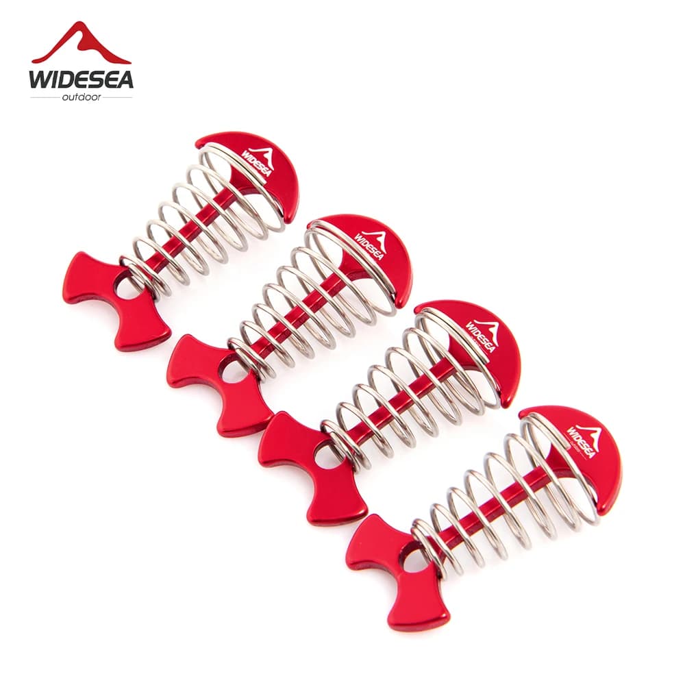 Widesea Kit 4 Estacas Espiral para Tenda Acampamento