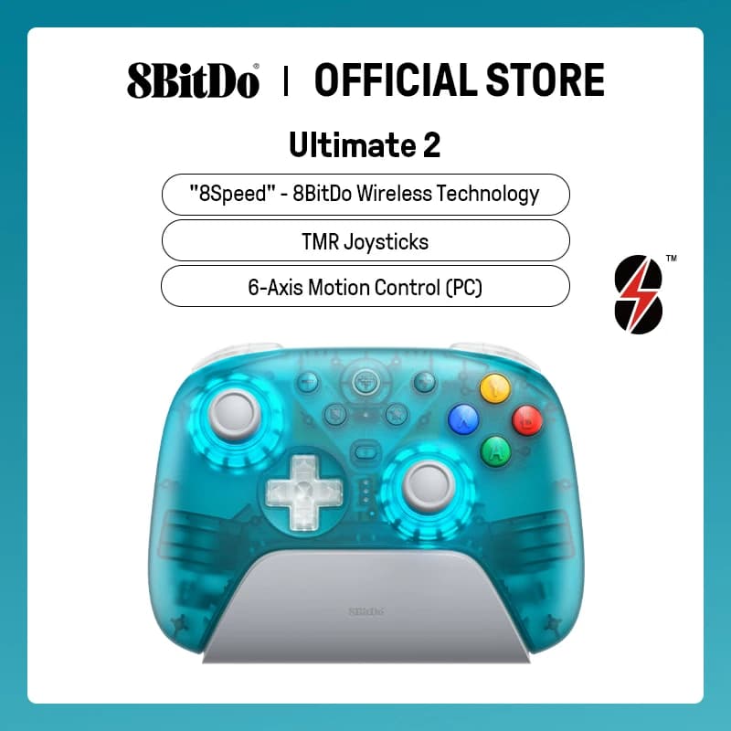 8bitdo Ultimate 2 – Controle Sem Fio para PC e Android