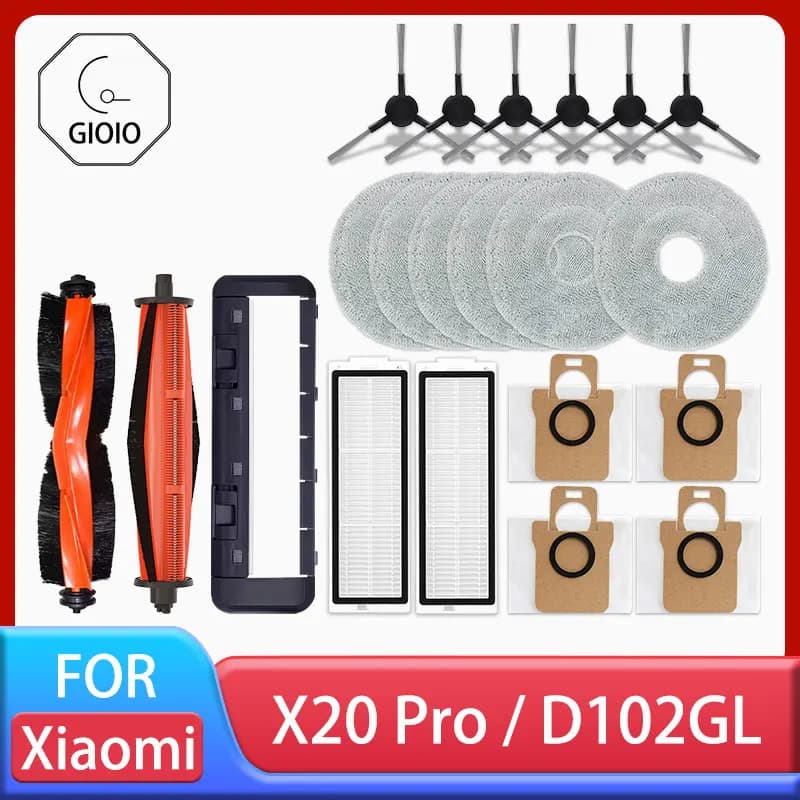 Xiaomi Robô Aspirador X20 Pro: Kit de Peças e Acessórios