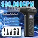 X3T Soprador de Ar 990000RPM - 4 Velocidades, Turbo Sem Escovas — miniatura