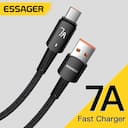 Essager Cabo USB Tipo C 100W 7A – Carregamento Rápido — miniatura