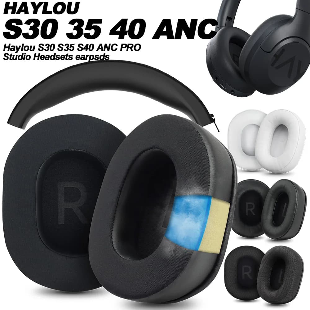 Haylou Almofadas de Substituição para Fones S30 S35 S40 ANC