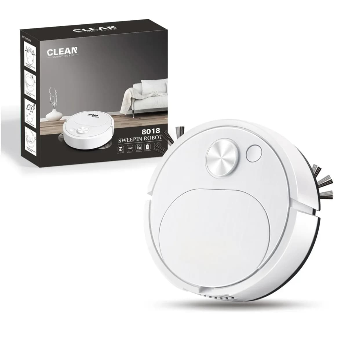 SmartClean Aspirador Robô 3 em 1 USB 1500Pa