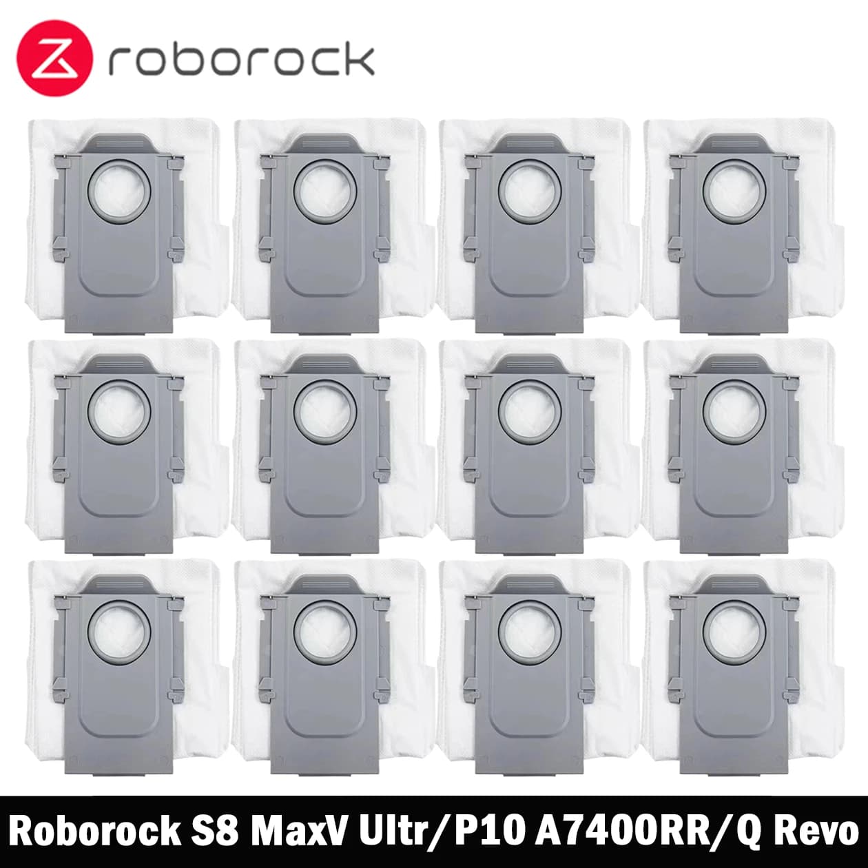 Roborock Robô Aspirador S8 MaxV Ultra + Acessórios – Sacos de Pó
