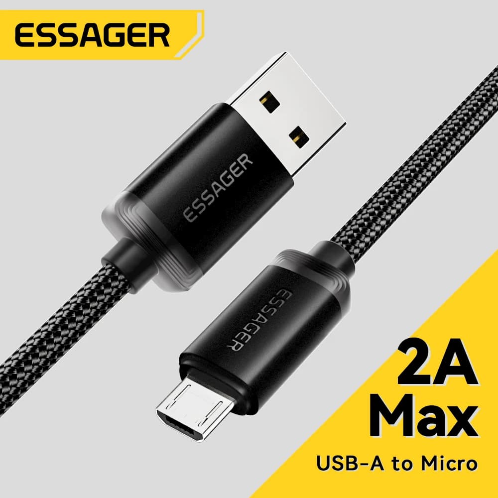 Essager cabo micro USB para carga rápida e dados