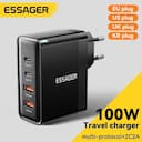 Essager Carregador USB-C 100W GaN PD QC - Carga Rápida — miniatura
