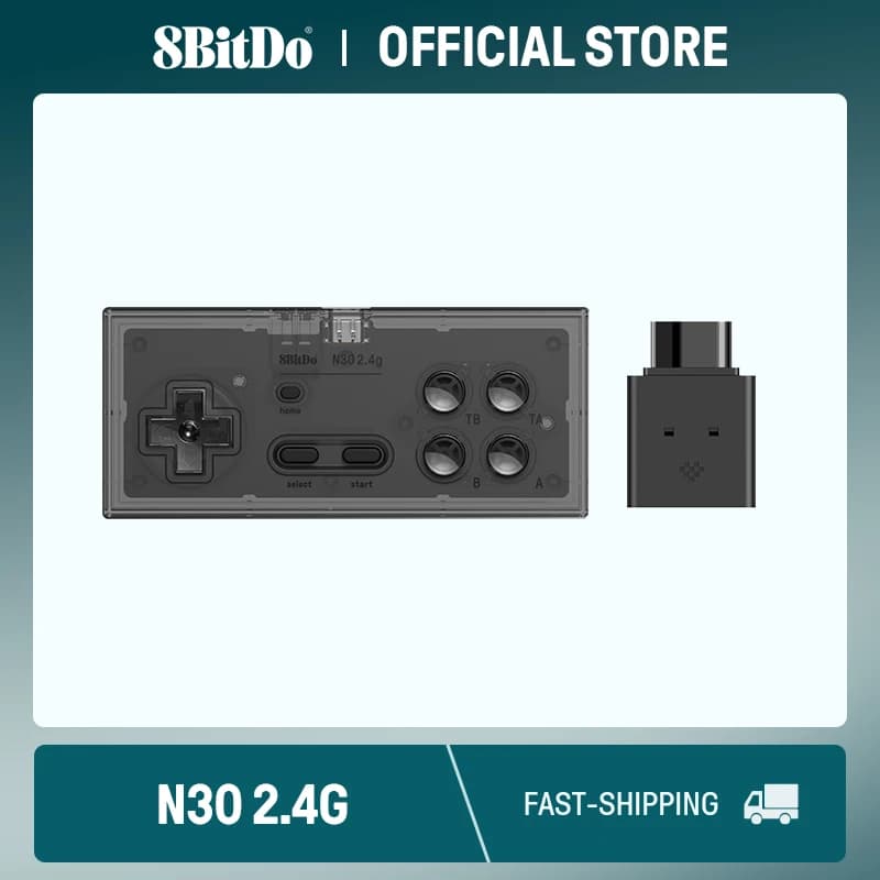 8bitdo Gamepad Sem Fio N30 2.4G para NES – Controle Clássico