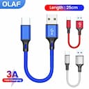 Cabo Micro USB Curto 0,25m – Carregamento Rápido e Dados — miniatura