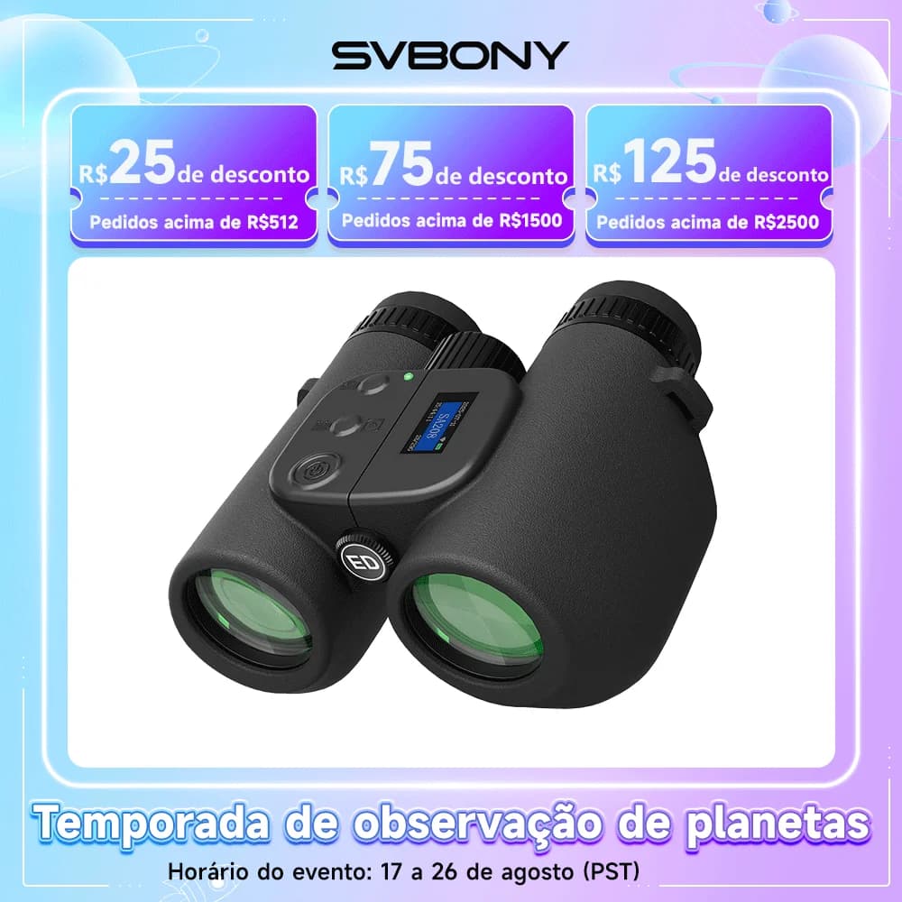 SVBONY Binóculos 8x42 ED com IA para Observação