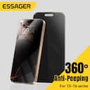 Essager 2 unidades protetor de tela ultrafino anti-espionagem para iPhone 16 15 14 13 Pro Max Plus 360 °   Privacidade inquebrável — miniatura