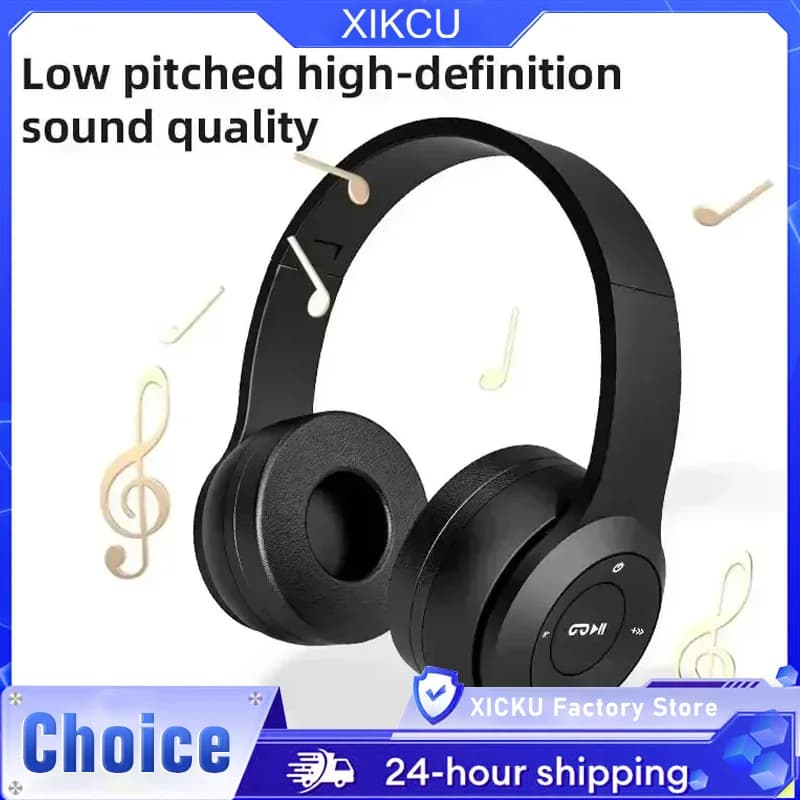 Fones de Ouvido Bluetooth Dobráveis 5.0 HiFi Portáteis