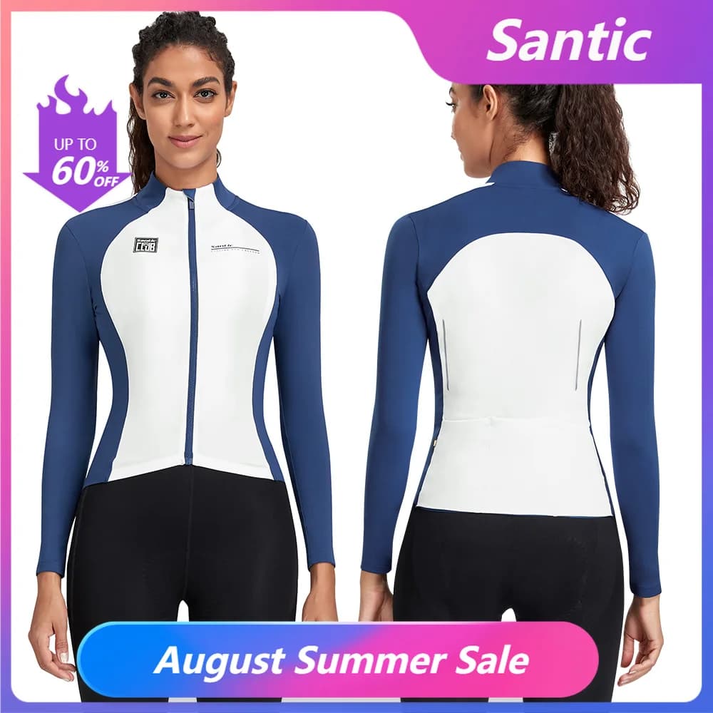 Santic Jaqueta Ciclismo Manga Longa Feminina Inverno