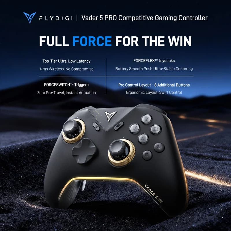 FLYDIGI Vader 5 Pro V2 – Controle Bluetooth PC, Switch e Celular