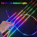 KALADA Luz Ambiente 18 em 1 para Carro - 64 Cores RGB, Bluetooth — miniatura