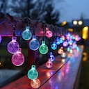 LED Solar Luzes de Cordão 5m 20 LEDs à Prova d'Água - R$29,19 — miniatura