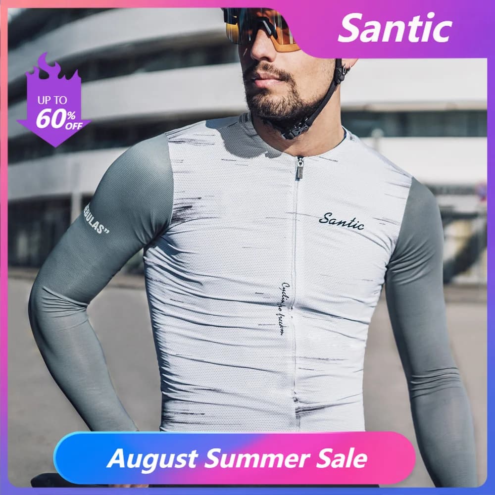 Santic Camisa Ciclismo Manga Longa Anti-Pilling
