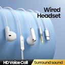 Genérico Fone HiFi com fio 3,5 mm/Tipo-C e microfone – R$9,59 — miniatura