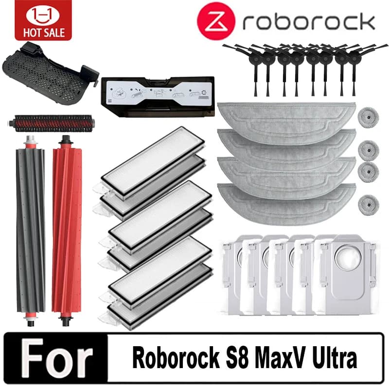 Roborock S8 MaxV Ultra – Kit de Acessórios para Aspirador Robot